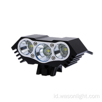4 Mode Waterproof White LED Light Lampu Sepeda